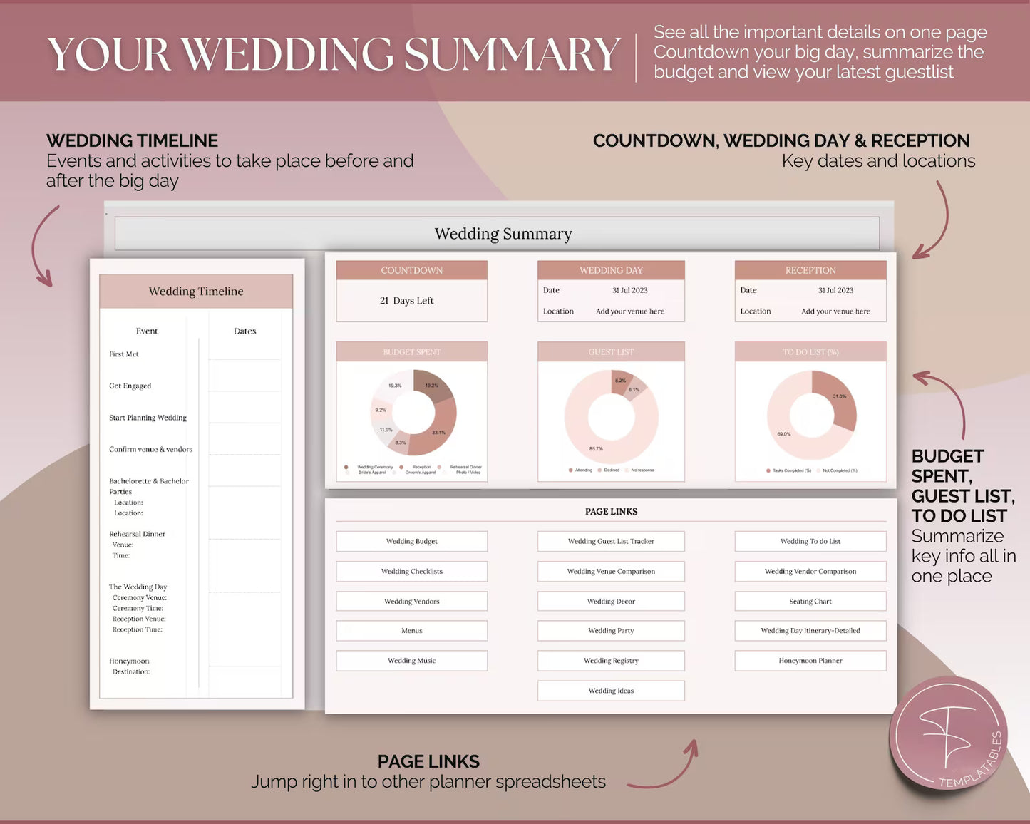 foreverplanned™ Wedding Planner for Excel & Google Sheets