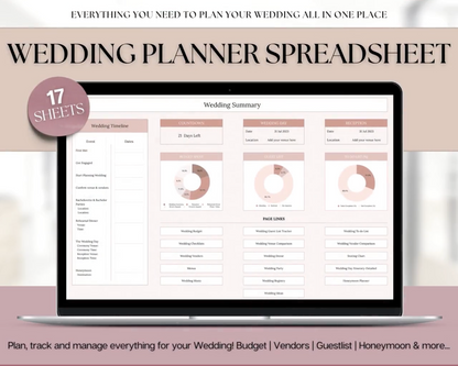 foreverplanned™  Wedding Planner for Excel & Google Sheets